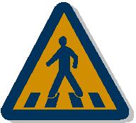 Pedestrian Walking Sign