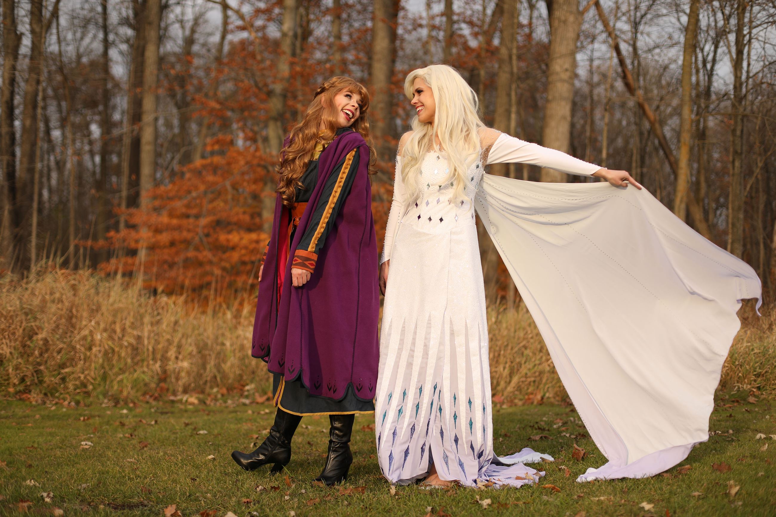 Frozen Princesses Family Holiday Photo